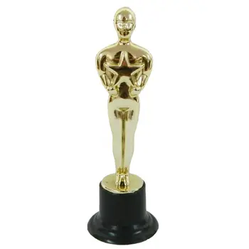 12 Buah Model Oscar Patung Mini Piala Hadiah Tembikar Kue Dapat Digunakan Kembali Dekorasi Kue Aksesori Kue Fondant