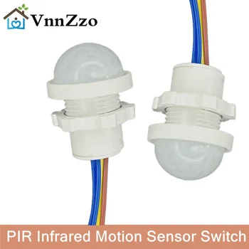 12V 24V 110/220v Lampu Malam Sensitif LED Rumah Dalam Ruangan Luar Ruangan Deteksi Sensor Gerak Cahaya Inframerah Sakelar Sensor Otomatis