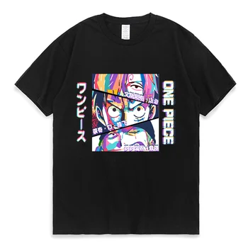 Kaus Manga Roronoa Zoro Luffy Pakaian Uniseks Cosplay Kaus Streetwear Musim Panas Mode One Piece Lucu Panas Anime Harajuku
