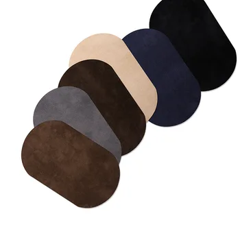 Patch Pakaian Bordir Berkelompok Oval Besi Pada Mantel Applique Lutut Siku untuk Perbaikan Pakaian Stiker Kain Potongan DIY Potongan DIY