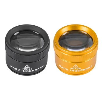 Ringan 30X Kaca Pembesar K9 Lensa Optik Perhiasan Penilaian Kacamata Berlensa Kaca Pembesar untuk Perbaikan Jam Tangan Perangko Koin