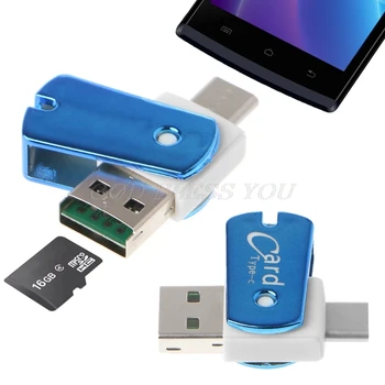 USB 3.1 Tipe C USBC untuk Micro SD TF Card Reader Adaptor untuk PC Ponsel Drop Pengiriman